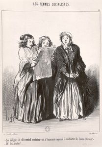 社会主義女性、1849 作： Honoré Daumier